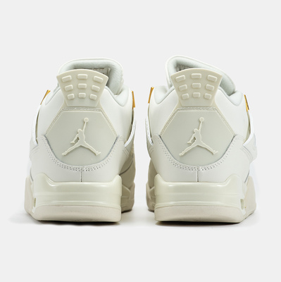 Кроссовки Air Jordan 4 Retro Metallic Gold AQ9129-170 (Белый) - фото 5 