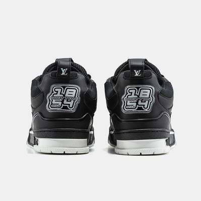 Кросівки Louis Vuitton Skate Black White (Чорний) - фото 5 