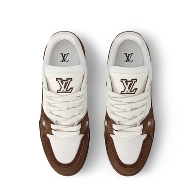 Кроссовки Louis Vuitton Trainer Brown 1AHTLU (Коричневый) - фото 4 