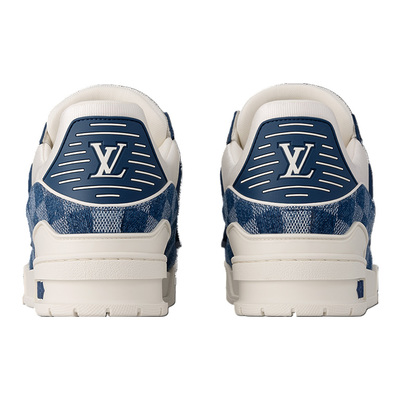 Кросівки Louis Vuitton Trainer Damier Blue 1ACPRY (Синій) - фото 3 