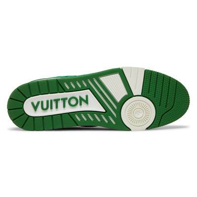 Кроссовки Louis Vuitton Trainer 'Green Monogram Denim' 1A9JHV (Зеленый) - фото 5 