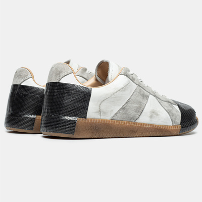 Кеди Maison Margiela Taped Replica Low Top Off White/Black S57WS0524P7569 H1937 (Білий) - фото 4 