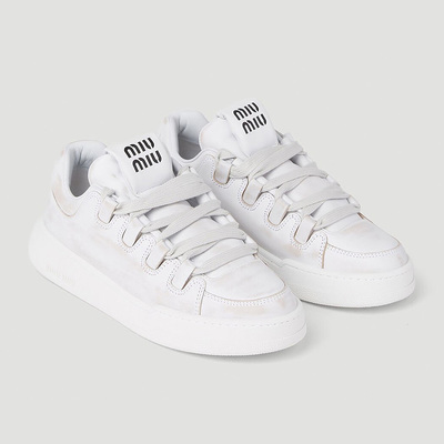 Кроссовки Miu Miu Bleached White 5E912D 3G63 F0009 (Белый) - фото 2 