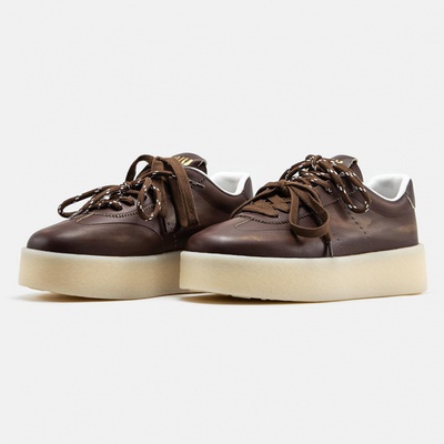 Кроссовки Miu Miu Platform Brown White (Коричневый) - фото 2 