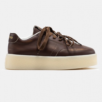 Кроссовки Miu Miu Platform Brown White