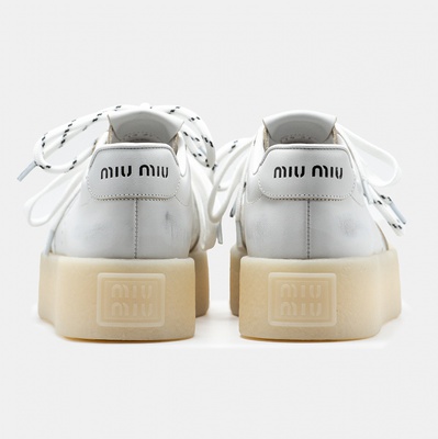 Кросівки Miu Miu Platform White (Білий) - фото 4 