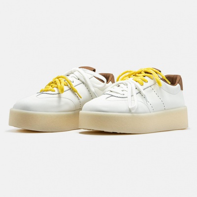 Кросівки Miu Miu Platform White Brown Yellow (Білий) - фото 2 