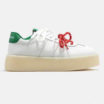 Кроссовки Miu Miu Platform White Green Red