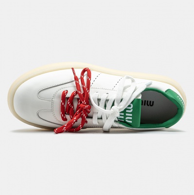 Кросівки Miu Miu Platform White Green Red (Білий) - фото 3 