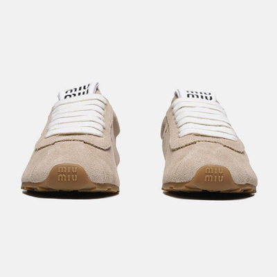 Кросівки Miu Miu Plume Suede Beige (Бежевий) - фото 5 