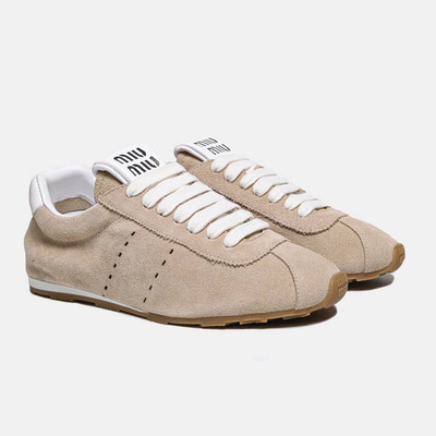 Кросівки Miu Miu Plume Suede Beige (Бежевий) - фото 2 