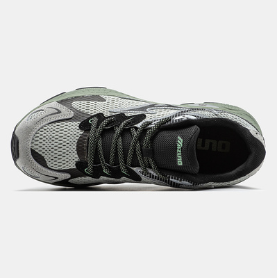 Кросівки Mizuno Wave Rider S Grey Green Black (Зелений) - фото 3 
