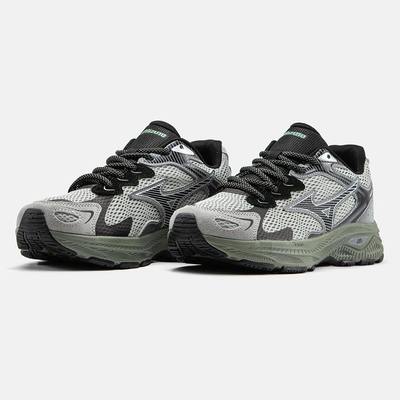 Кросівки Mizuno Wave Rider S Grey Green Black (Зелений) - фото 2 
