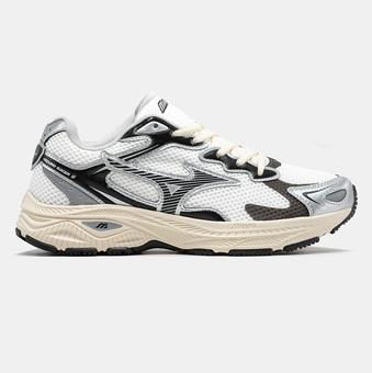 Кроссовки Mizuno Wave Rider S White Black Beige