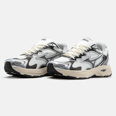 Кросівки Mizuno Wave Rider S White Black Beige (Бежевий) - фото 2 