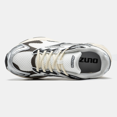 Кросівки Mizuno Wave Rider S White Black Beige (Бежевий) - фото 3 