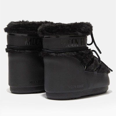 Ботинки Moon Boot Icon Low Black Faux-Fur 80D1409390 (Черный) - фото 3 