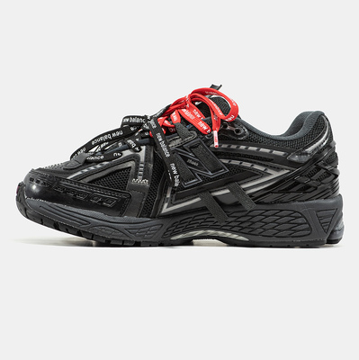 Кросівки New Balance 1906A Black Silver Red Laces (Чорний) - фото 4 