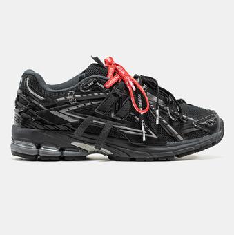 Кроссовки New Balance 1906A Black Silver Red Laces