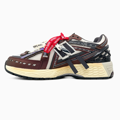 Кроссовки New Balance 1906A Grey Burgundy Extreme Laces (Серый) - фото 4 