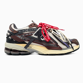 Кроссовки New Balance 1906A Grey Burgundy Extreme Laces