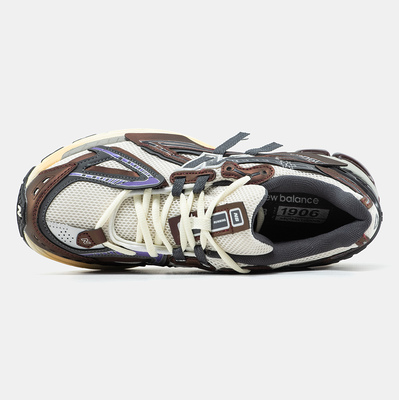 Кроссовки New Balance 1906A White Brown Purple (Белый) - фото 3 
