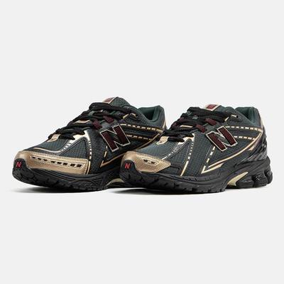 Кросівки New Balance 1906R x KITH Dark Green Gold Burgundy (Чорний) - фото 2 