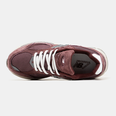 Кросівки New Balance 2002R Burgundy Grey White (Бордовий) - фото 3 