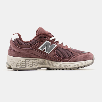Кросівки New Balance 2002R Burgundy Grey White (Бордовий) - фото 4 