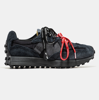 Кроссовки New Balance 327 Black Red/Black Laces