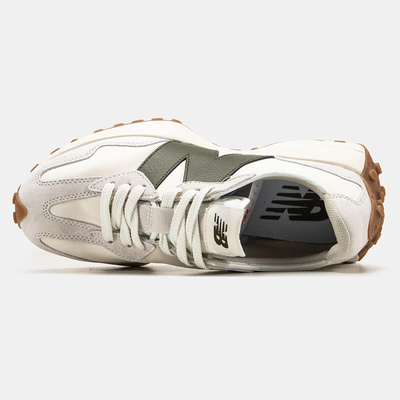 Кроссовки New Balance 327 Cream Olive Gum (Белый) - фото 3 