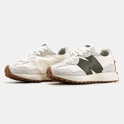 Кроссовки New Balance 327 Cream Olive Gum (Белый) - фото 2 