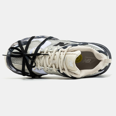 Кросівки New Balance 530 Cream Black Paint Splatter (Чорний) - фото 3 