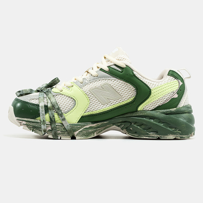 Кросівки New Balance 530 Green Lime Custom Paint (Зелений) - фото 4 