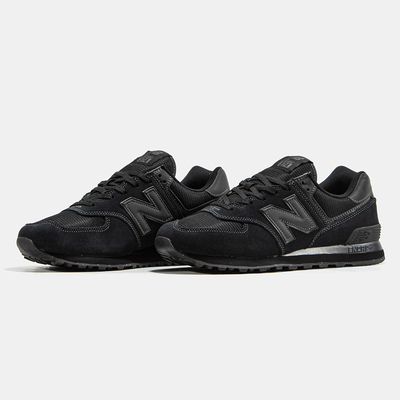 Кроссовки New Balance 574 Triple Black (Черный) - фото 2 