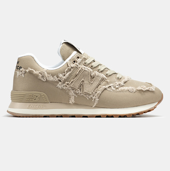 New Balance 574 x Miu Miu Beige Raw Edge