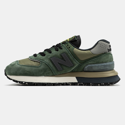Кроссовки New Balance 574 x Stone Island Dark Green (Зеленый) - фото 4 
