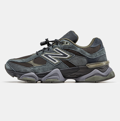 Кроссовки New Balance 9060 Black Olive Grey (Серый) - фото 4 