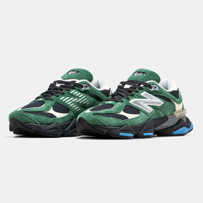 Кроссовки New Balance 9060 Green Black Blue (Зеленый) - фото 2 
