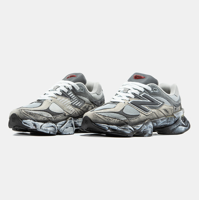 Кроссовки New Balance 9060 Grey Distressed (Бежевый) - фото 2 