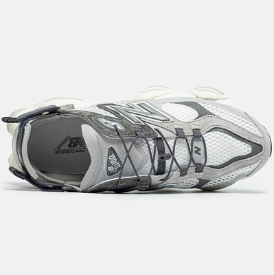 Кроссовки New Balance 9060 White Grey Mesh (Серый) - фото 3 