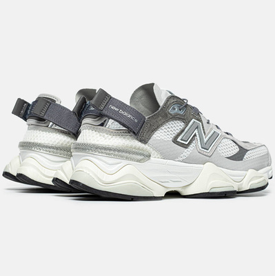 Кроссовки New Balance 9060 White Grey Mesh (Серый) - фото 4 