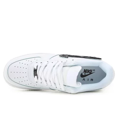 Кроссовки Nike Air Force 1 '07 LX Molten Metal Swoosh Pack Black IF1686-101 (Белый) - фото 4 