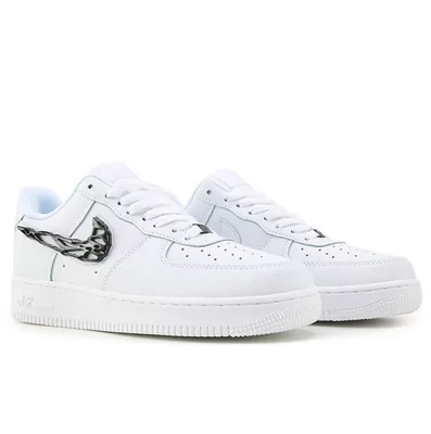 Кроссовки Nike Air Force 1 '07 LX Molten Metal Swoosh Pack Black IF1686-101 (Белый) - фото 2 