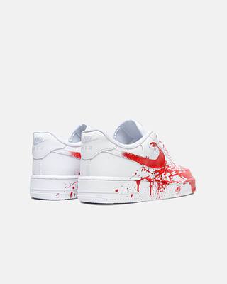 Кросівки Nike Air Force 1 Custom Blood (Червоний) - фото 4 