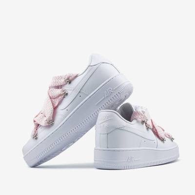 Кросівки Nike Air Force 1 Custom Lanvin Lace Pink (Білий) - фото 5 