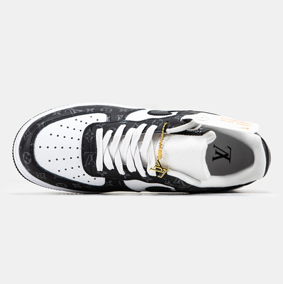 Кросівки Nike Air Force 1 Low By Virgil Abloh White Black x Louis Vuitton (Білий) - фото 3 