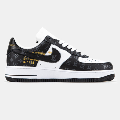 Кросівки Nike Air Force 1 Low By Virgil Abloh White Black x Louis Vuitton (Білий) - фото 4 