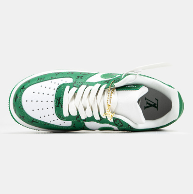 Кросівки Nike Air Force 1 Low By Virgil Abloh White Green x Louis Vuitton (Білий) - фото 3 