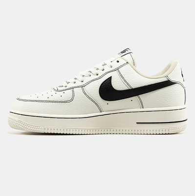 Кроссовки Nike Air Force 1 Low White Black Outline (Белый) - фото 3 